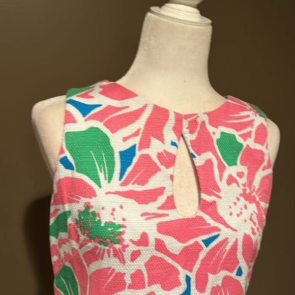 Taylor Sleeveless Cutout Front Dress Size 8 Tropical Floral Spring Summer Fun - Picture 2 of 8